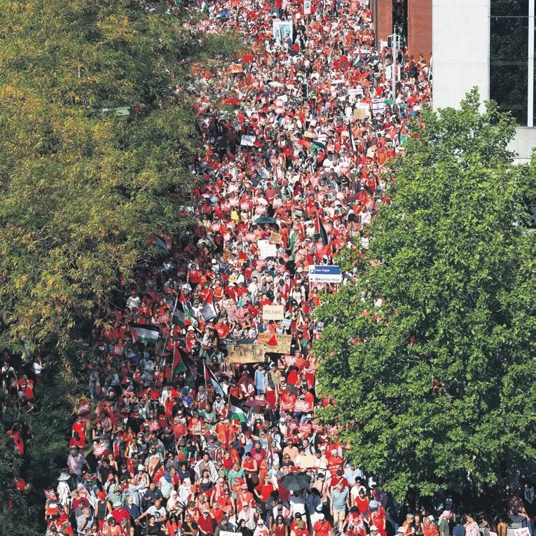 Gazze için yürüyorlar ama..