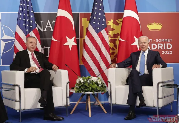 Madrid'de Türkiye - ABD zirvesi! Başkan Recep Tayyip Erdoğan, ABD Başkanı Joe Biden ile bir araya geldi - 3