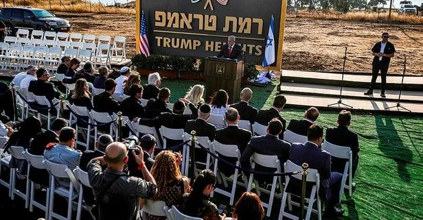 Golan’da Ramat Trump adı verilen yerleşim biriminin temeli atıldı
