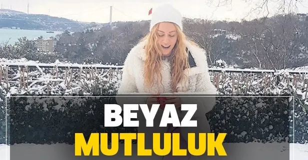 İstanbul’a kar geldi ünlüler paylaşıma doymadı! Sinem Kobal, Pelin Akil ve Falcao...