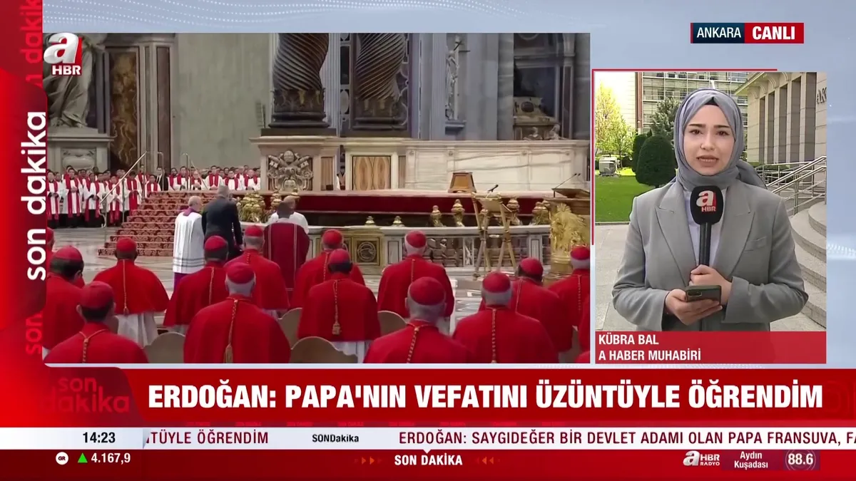 Başkan Erdoğan'dan Papa için taziye mesajı!