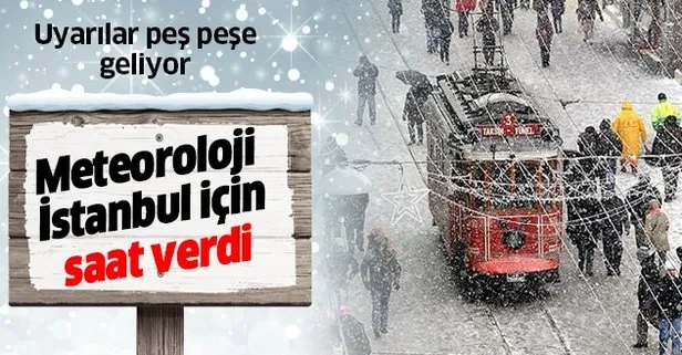 Son dakika: Meteoroloji İstanbul’da kar yağışı için saat verdi! 21 Ocak bugün hava durumu nasıl olacak?