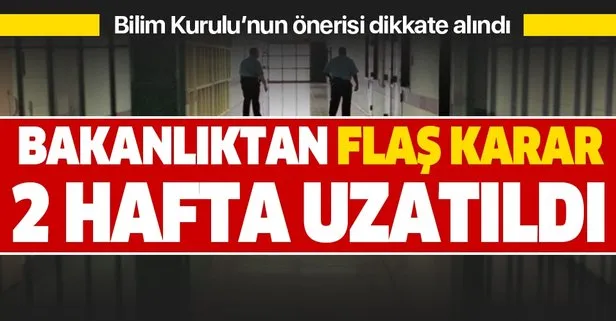 Bakanlıktan flaş korona kararı! Süre uzatıldı