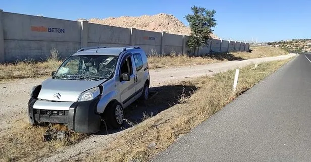 Aksaray’da işçileri taşıyan araç şarampole yuvarlandı: 6 yaralı