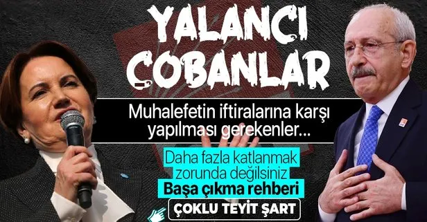 CHP ve İYİ Parti’nin yalan terörüne karşı yapılması gerekenler...