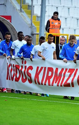 Kasımpaşa - Trabzonspor maçında Kudüs tepkisi