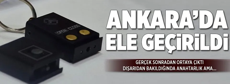 Ankara’da ’anahtarlık tabanca’ ele geçirildi