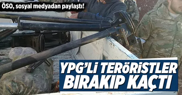 YPG'liler bırakıp kaçtı!
