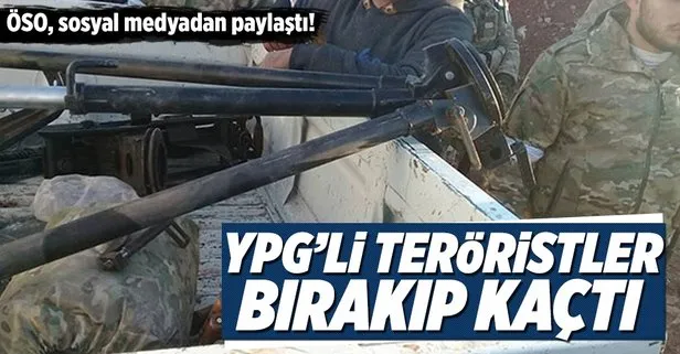 YPG’liler bırakıp kaçtı!