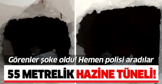 Fatih'te 55 metrelik hazine tüneli!