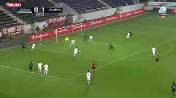 GOL: Çorum FK 0 - 2 Alanyaspor | Steve Mounie