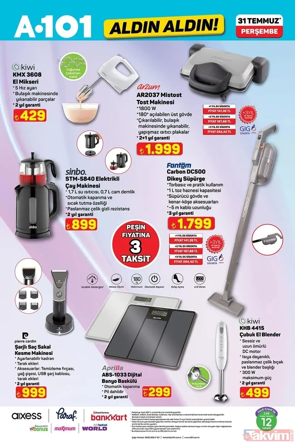 A101 7 Ağustos Perşembe kataloğu açıklandı! Bu hafta neler var? İşte tam ürün listesi ve fiyatlar - 38
