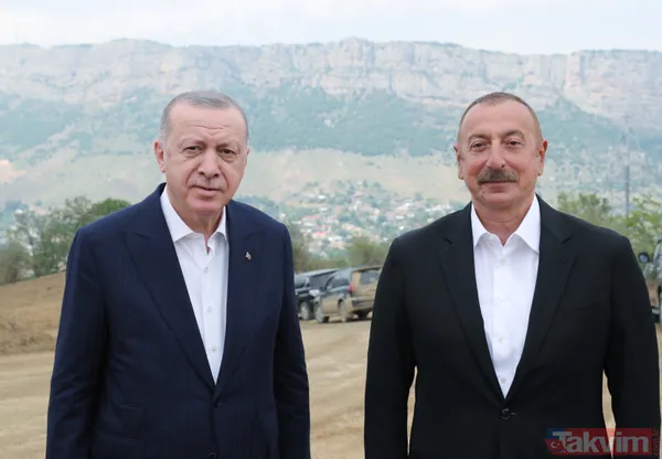 Başkan Erdoğan Şuşa’da resmi törenle karşılandı! Aliyev ile "zafer" turu - 12