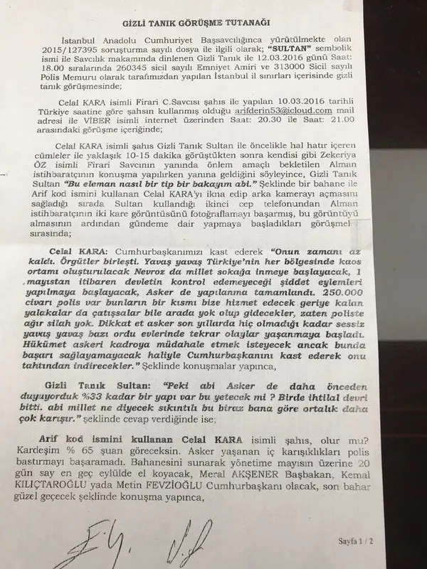 İşte Zekeriya Öz ve Celal Kara'yı koruyan Alman ajanı-4