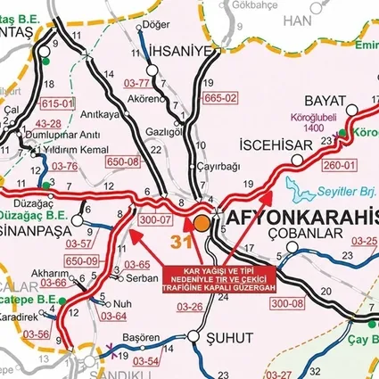 Afyon-Uşak ve Ankara yollarında kar engeli! Trafik kısıtlaması başladı| Ekipler yolları tırlara kapattı