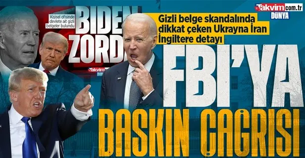 Joe Biden’ın ofisinde bulunan gizli belgelerde dikkat çeken Ukrayna, İran ve İngiltere detayı! Trump, FBI’ya çağrıda bulundu
