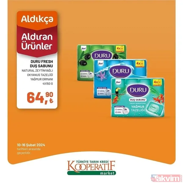 Tarım Kredi market 10-16 Şubat fiyat listesi! 41 üründe dev indirim! Peynir, 94.90 TL, Çay 54.90 TL, 6'lı kağıt havlu 54.90 TL... - 47