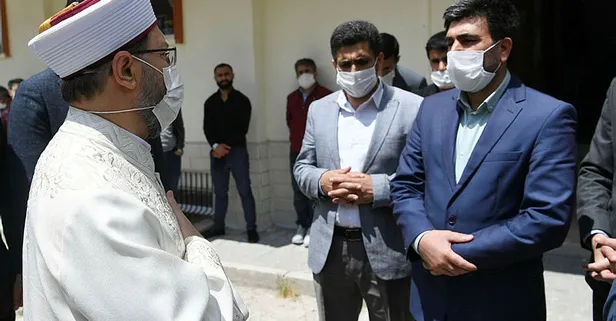 Diyanet İşleri Başkanı Ali Erbaş'tan Barış Çakan'ın ailesine taziye ziyareti!