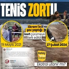 İşte PR belediyeciliğinin kanıtı! Ekrem İmamoğlu ve Dilek İmamoğlu’nun tenis oynadığı kort çürümek üzere... Murat Ongun utanacak mı?