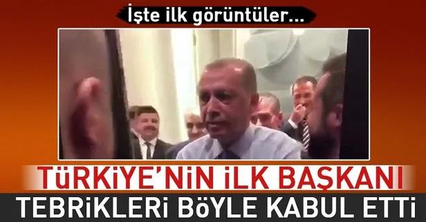 ’Türkiye’nin ilk Başkanı’ Erdoğan tebrikleri kabul etti