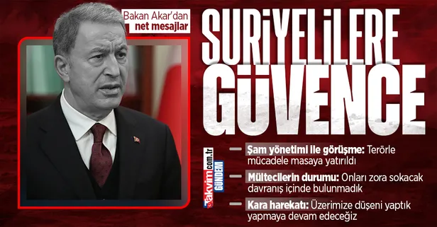 Son dakika: Moskova'da Ankara-Şam görüşmesi! Bakan Akar'dan Suriyeli mültecilere güvence
