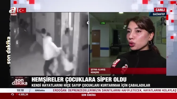 Deprem anında çocuk hastalara koşan Hemşire Şeyma Alakuş A Haber'e konuştu: ''Vicdan azabıyla yaşayamazdım''