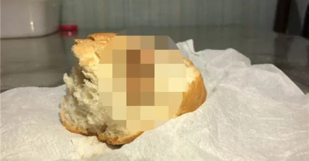 Tekirdağ'da ekmeğin içinden yara bandı çıktı