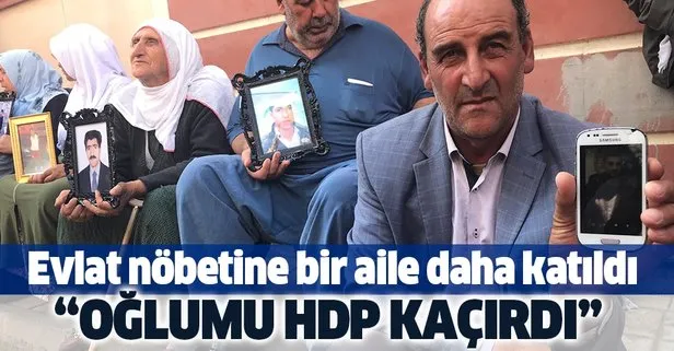 Evlat nöbetine bir aile daha katıldı! Oğlumu HDP kaçırdı