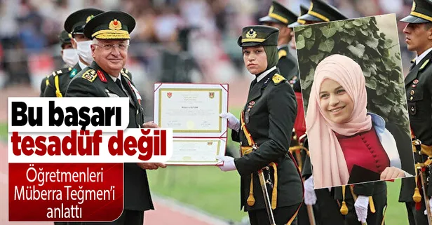 Kara Harp Okulu'nun ilk başörtülü öğrencisi Müberra Öztürk! Lise öğretmenleri genç teğmeni anlattı
