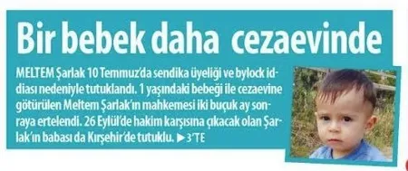 Kripto gazete Yeni Asya bebek istismarı ile terörist aklama peşinde