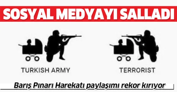 Sosyal medyayı sallayan Barış Pınarı Harekatı paylaşımı