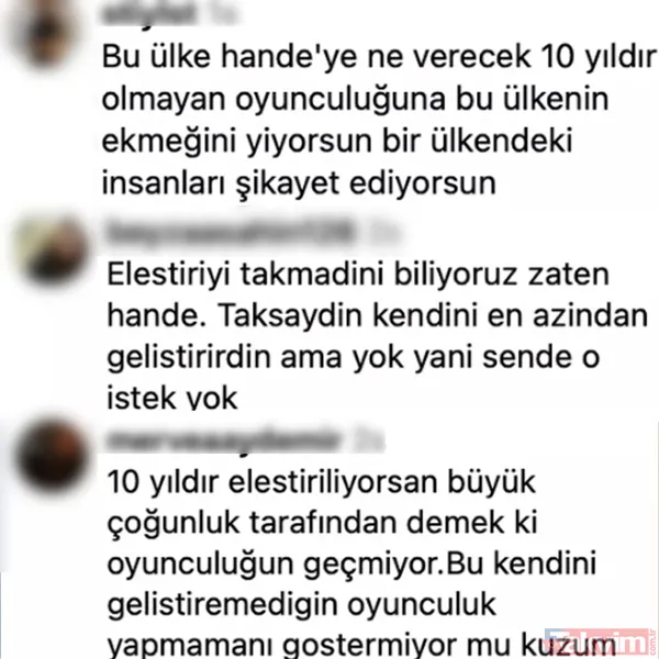 Hande Erçel eleştirilen oyunculuğu hakkında ilk kez konuştu! Tepkiler çığ gibi büyüdü: Kendi ülkeni gömmesen olmuyor zaten! - 13