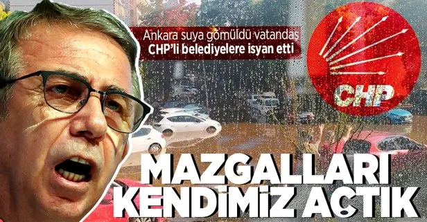 Ankara’daki şiddetli yağış sonrası CHP’li belediyelere sert tepki: Camdan video atmakla Ankara’ya hizmet edilmez!