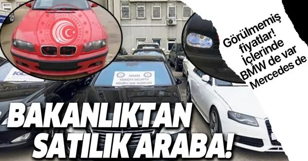 Mercedes De Var Bmw De Bakanlik Tan Satilik Araba Bu Fiyatlar Hicbir Yerde Yok Hepsi Ihaleye Cikti Takvim