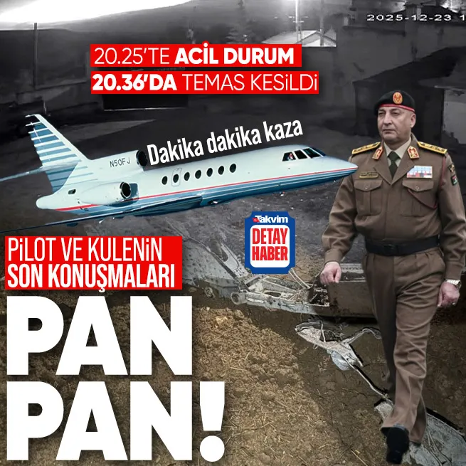 Düşen Libya jetinde pilot ve hava kulesinin son konuşmaları! 20.31de PAN-PAN uyarısı verip 20.38de radardan çıktı: Dakika dakika kaza