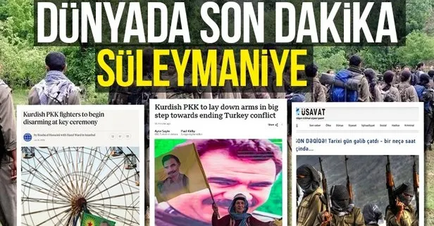 Dünyanın gözü terör örgütü PKK’nın silah bıraktığı Süleymaniye’de! BBC “Türkiye prangaları atıyor” dedi