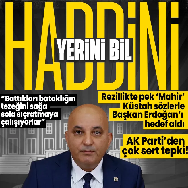 Başkan Erdoğanı küstah sözlerle hedef alan CHP İzmir Milletvekili Mahir Polata AK Partiden yaylım ateşi: Haddini yerini bil