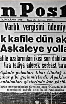 CHP'den Gayrimüslimlere Varlık Vergisi zulmü!