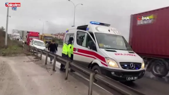 TEM otoyolunda zincirleme kaza: 1 yaralı