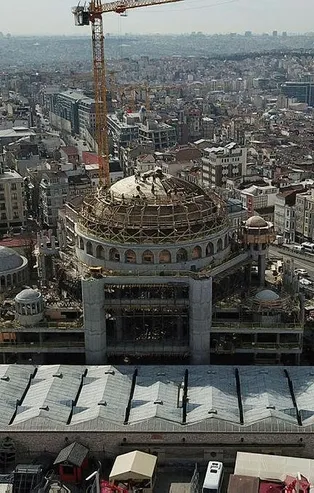 Taksim Camii'nde sona doğru! İnşatta son durum ne cami ne zaman hizmete açılacak?