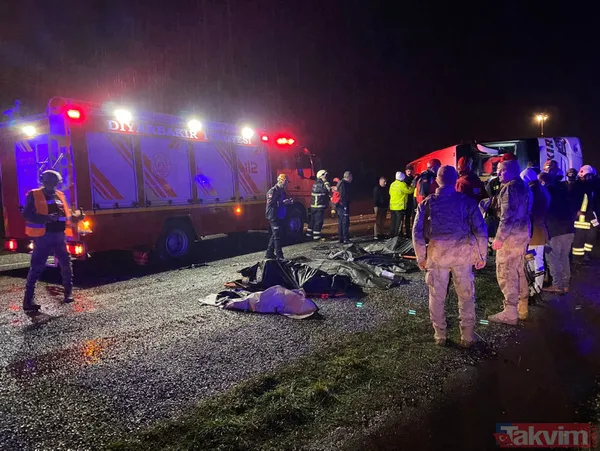 Diyarbakır - Silvan Karayolu'nda yolcu otobüsü devrildi! Çok sayıda ölü ve yaralı var - 10