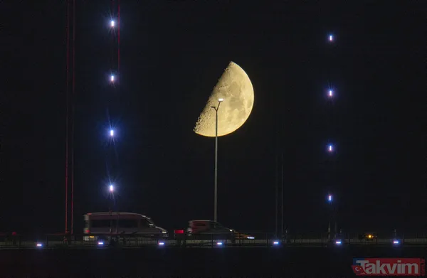 İstanbul'da kartpostallık görüntüler... Yarım ay büyüledi - 24