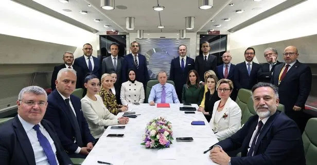 Başkan Erdoğan Lahey'deki NATO Zirvesi dönüşü uçakta gazetecilerin sorularını yanıtladı