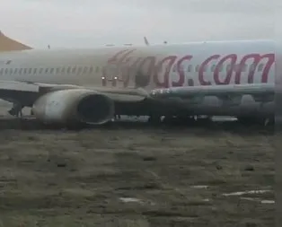 Sabiha Gökçende Pegasus uçağı pistten çıktı! İşte pilot ile kule arasındaki konuşmalar