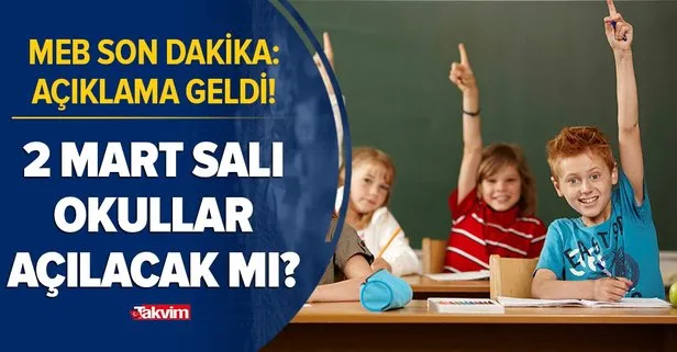 Meb Son Dakika Okullar Ne Zaman Acilacak 2 Mart Sali Yarin Okul Var Mi Yuz Yuze Sinavlar Hangi Illerde Ne Zaman Baslayacak Takvim