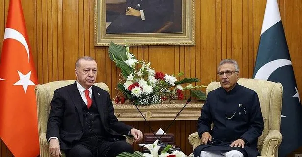 Başkan Erdoğan Pakistan Cumhurbaşkanı Alvi ile görüştü