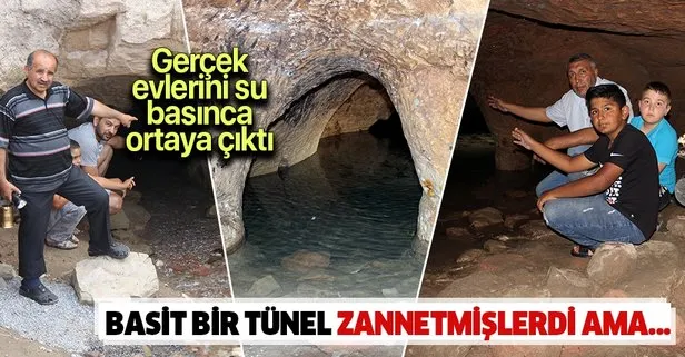 Nevşehir’de heyecanlandıran keşif! Evleri su basınca ortaya çıktı