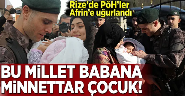 Rize'de PÖH'ler Afrin'e uğurlandı