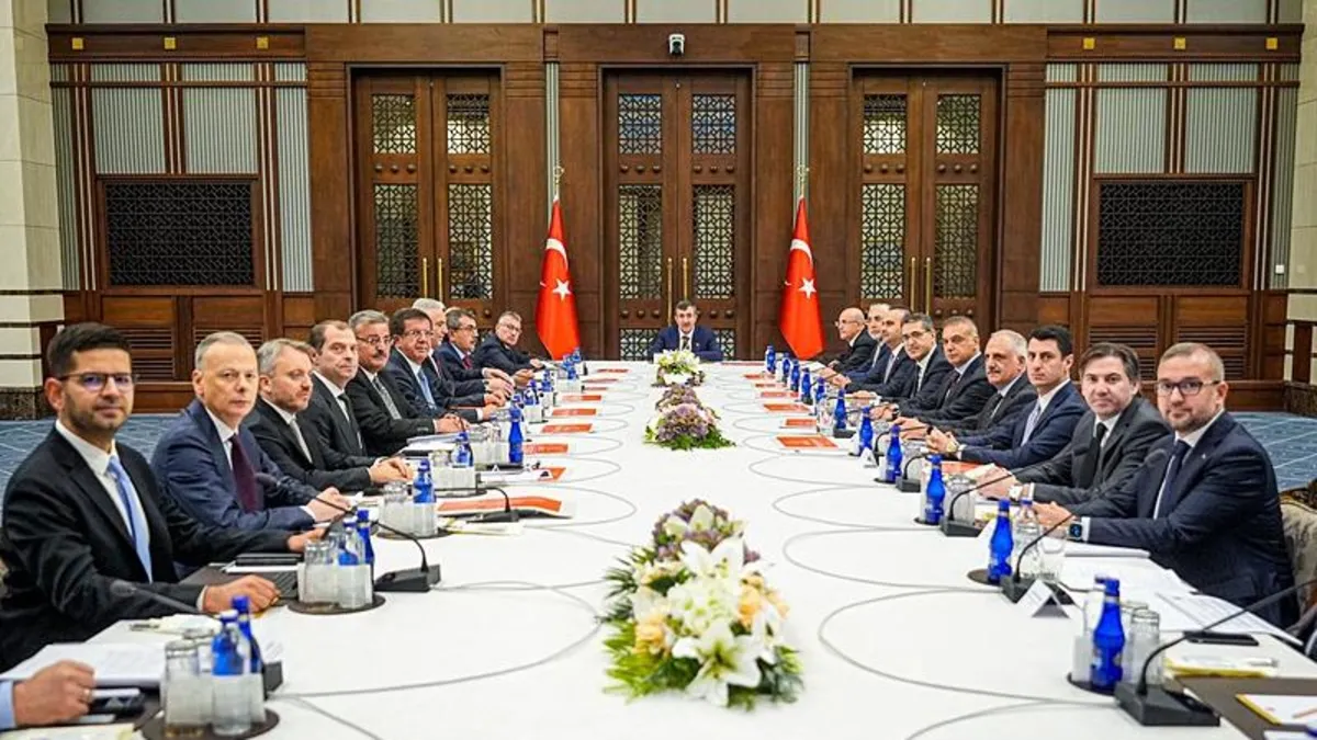Ekonomi Koordinasyon Kurulu Külliye'de toplandı! Yılmaz'dan enflasyon açıklaması