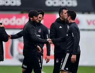 Ünlü oyuncu Beşiktaş antrenmanında!